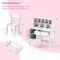 Kids Table and Chair Set with Spacious Tabletop Drawer and Storage for Toys and School Supplies